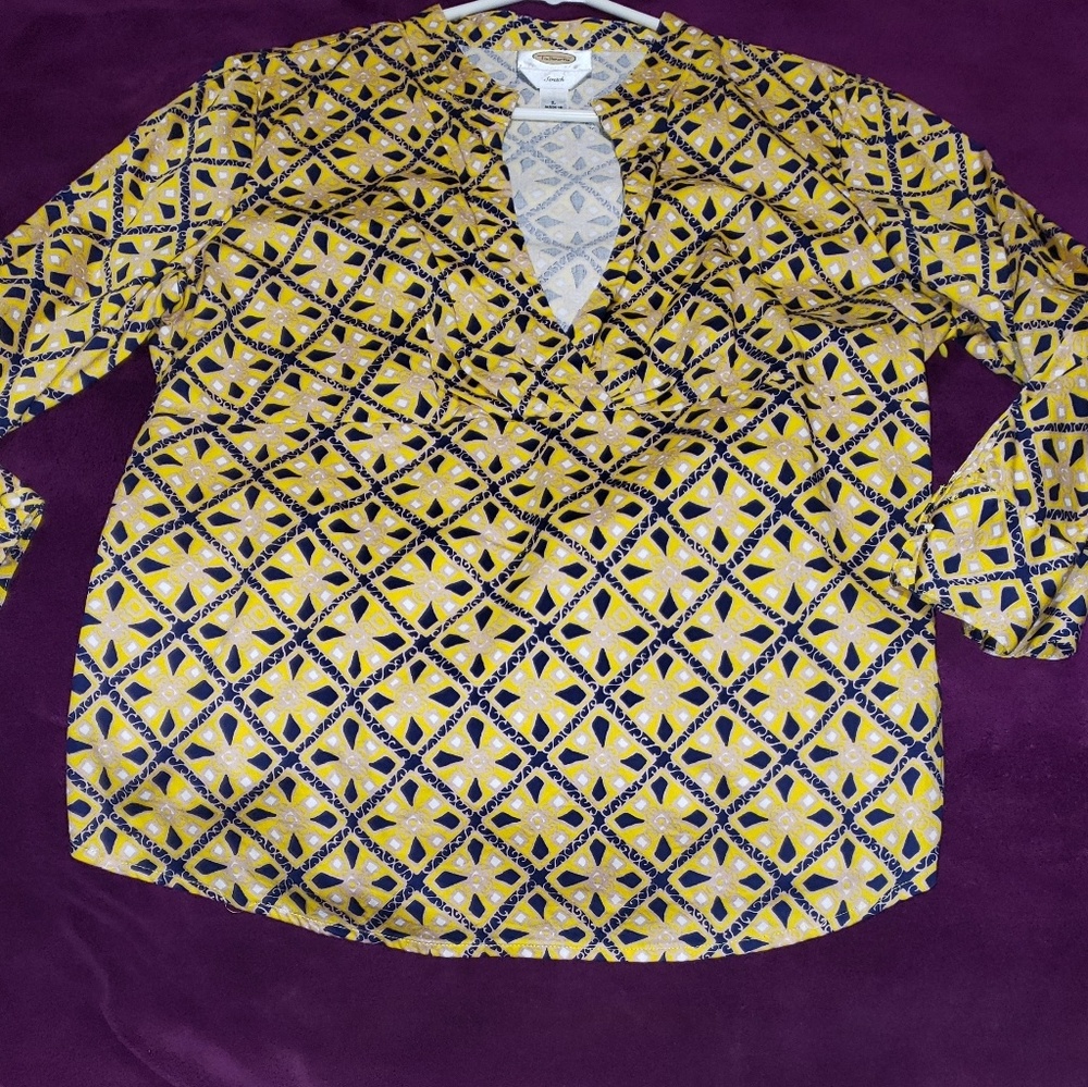 Talbots 3/4 sleeve blouse